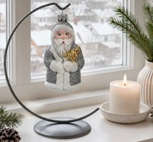 Guld julemand julepynt i glas